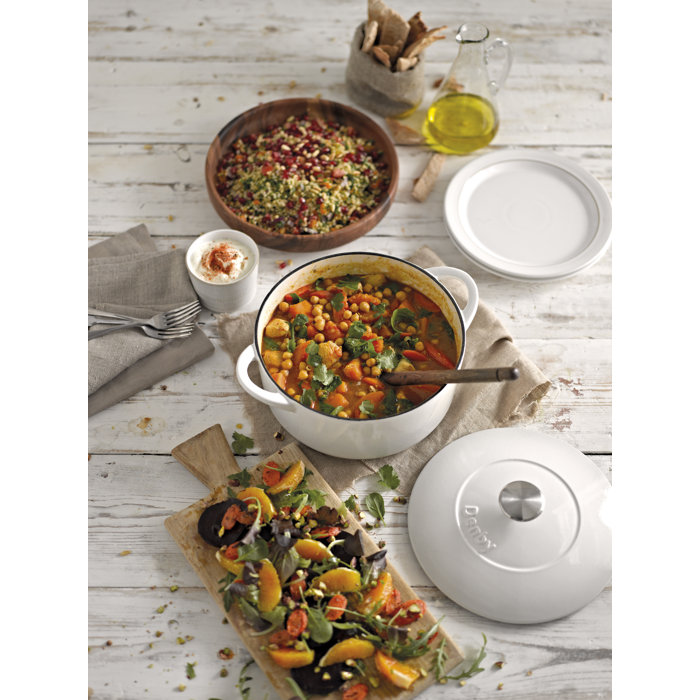 Denby 7.4 Quarts qt. Enameled Cast Iron Round Dutch Oven Wayfair